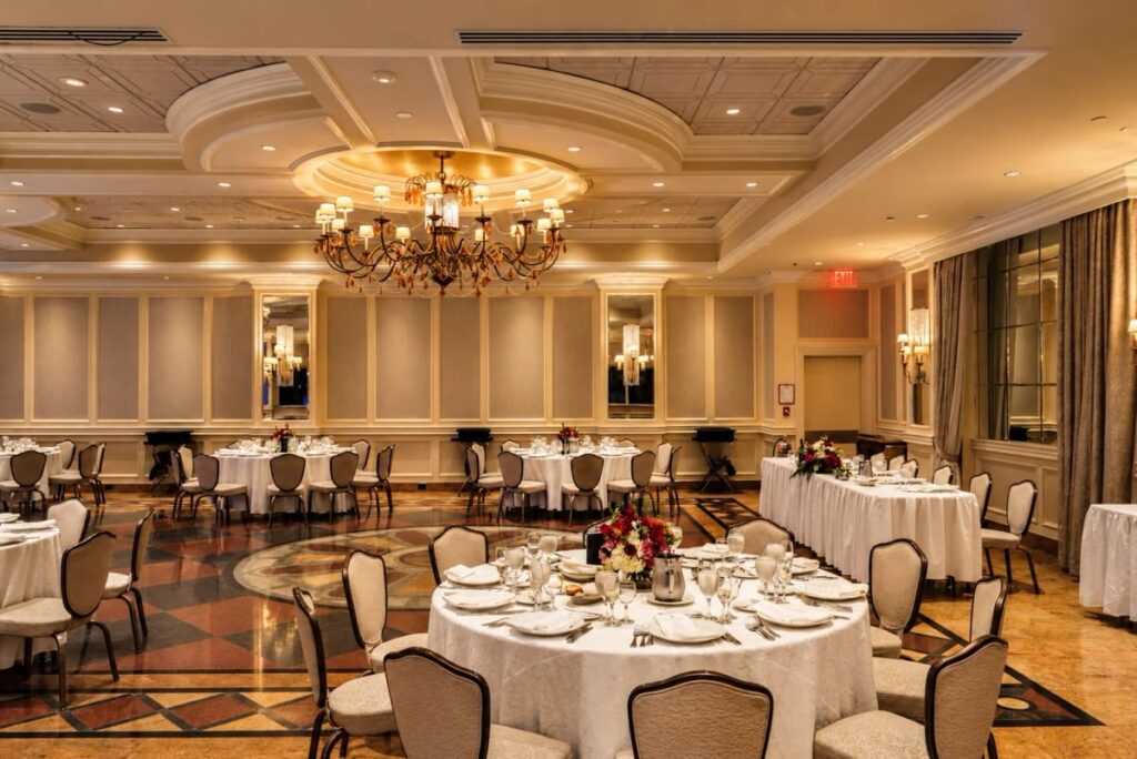 Murano Room arranged for a private celebration